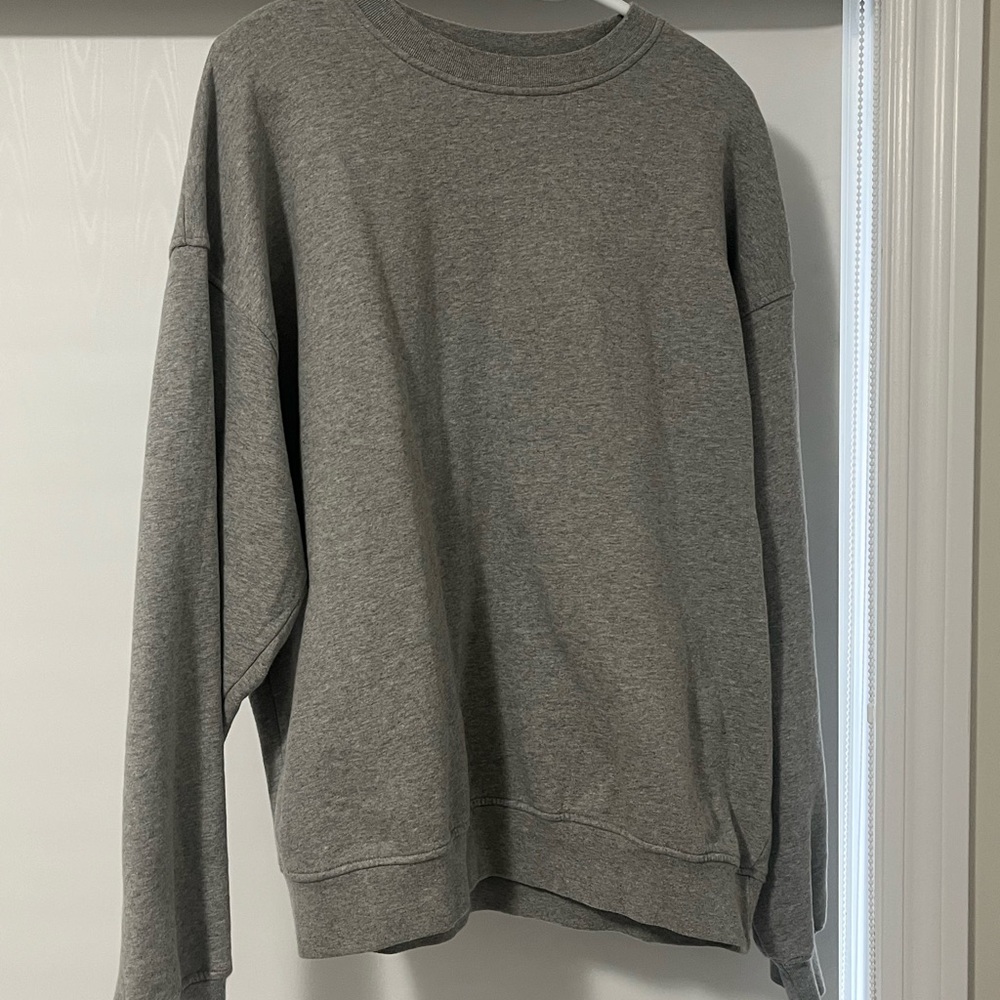Gray Crewneck Sweater - Classic Men's Pullover